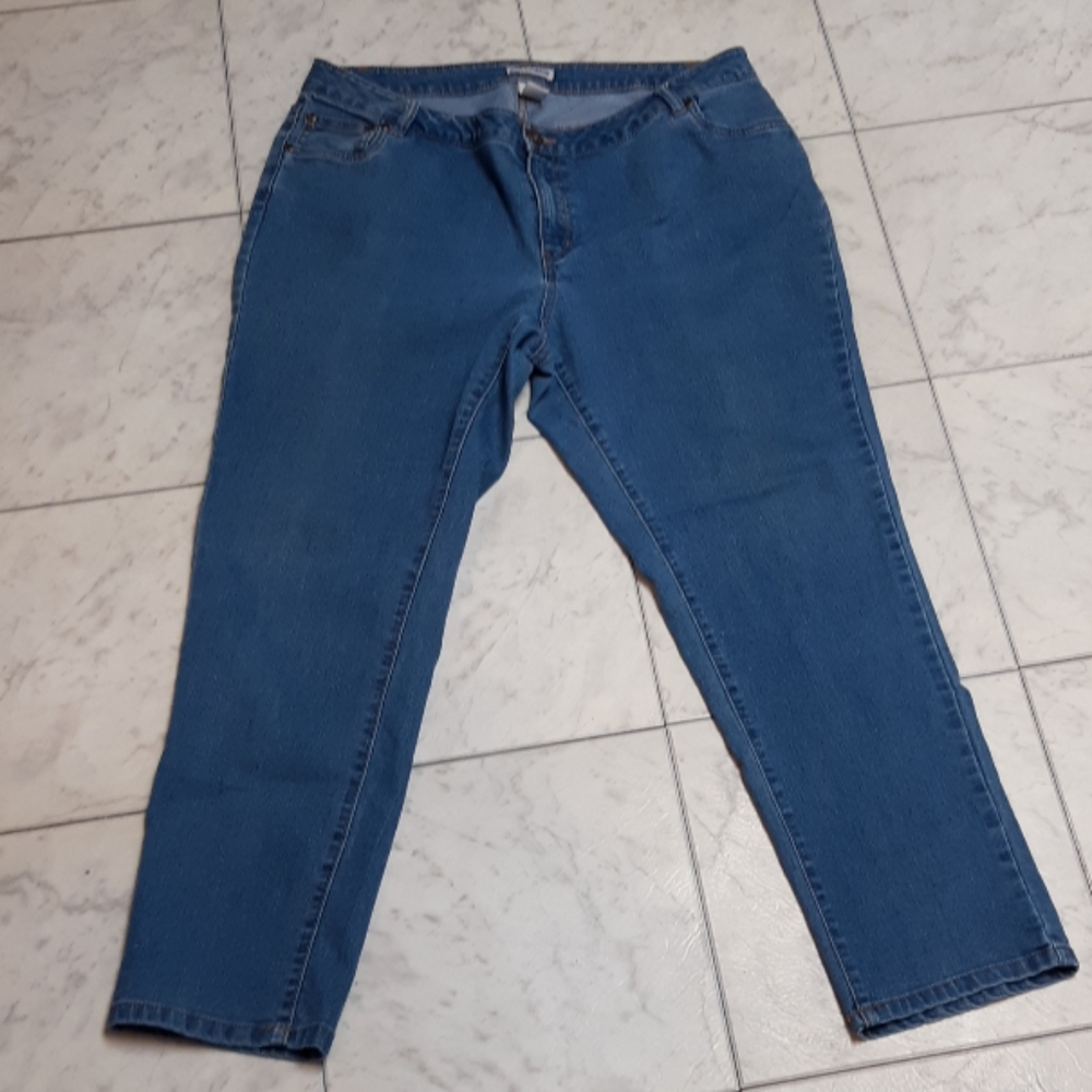 Womens Comfy Jeans By Jessica London Plus sz 16 jeans Curvy figure Blue B15